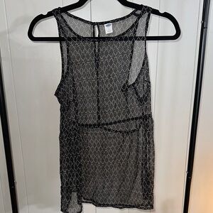 Old Navy Sheer Black Blouse